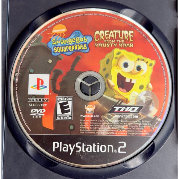 SpongeBob SquarePants Creature from the Krusty Krab (PlayStation 2 , 2006) CIB - Picture 3 of 5